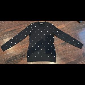 Christopher fischer crew neck cashmere sweater with skulls